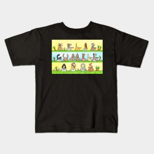 Feliz Cumpleaños Bunnies Kids T-Shirt